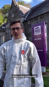 This Halloween, we have a CRIME SCENE on campus! 👻🎃 Watch 3rd year student Wojciech give a tour of the mock crime scene facility at RGU. The Crime Scene house is exclusively dedicated to bring in a practical approach to the course and to prepare our students to encounter real life crime scenarios. Interested in studying Forensic and Analytical Science at RGU? Learn more: www.rgu.ac.uk/forensic-and-analytical-science | Robert Gordon University