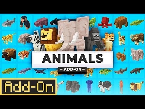 Animals Add-On | NUEVO ADDON PARA MINECRAFT BEDROCK 1.21+ 2026 MARKETPLACE NEW.