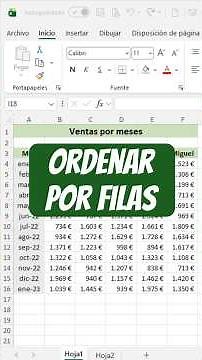 The right way to sort data in Excel by rows