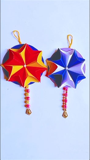 Waste Paper Wall Hanging Ideas 🌺 | Handmade Craft ✨ #art #shorts #youtubeshorts #paperart