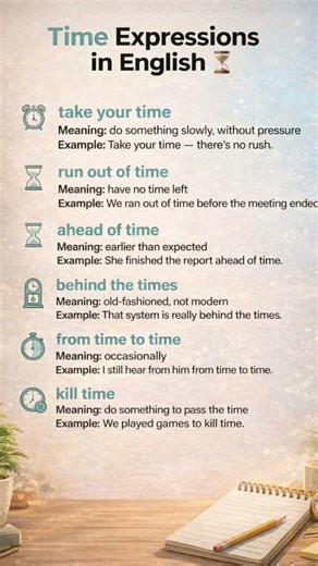 6 Time Expressions You Must Know in English ⏳