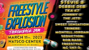89 reactions · 65 shares | Tickets On Sale Dec 19th >>. https://bit.ly/MiamiFETJ for the Freestyle Explosion Throwback Jam coming March 11th to the Watsco Center in Miami! Stevie B! Debbie Deb TKA K7 Johnny O THE JETS Trinere Betty D of Sweet Sensation Montell Jordan Seduction Rob Base Freestyle and MC Shy D! Tickets make GREAT holiday gifts so get the best seats this week! #FreestyleExplosion #FreestyleMusic #Miami | Pacific Concert Group | Facebook