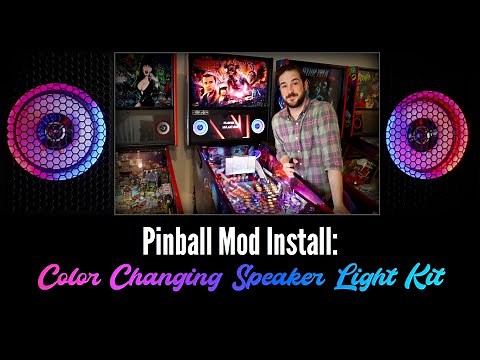 Pinball Mod Install: Color Changing Speaker Lights by speakerlightkits.com