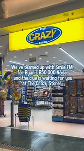 🔊 What’s that sound…? It could be your ticket to R50 000! 💸 We’ve teamed up with Smile FM to bring you Ryan’s R50 000 Noise - and the clue to crack the mystery is hiding at your nearest Crazy Store! 👀🛍️ 🎯 Pop in to a selected Western Cape Crazy Store 📱 Find the in-store poster 🔍 Scan the QR code 💡 Get an exclusive clue Let the guessing begin - and let the winning follow! 🎉 #TheCrazyStore #SmileFM #RyansR50000Noise #CrazyClues | The Crazy Store