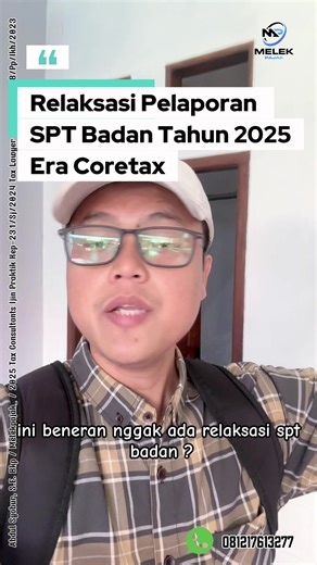 Perpanjangan SPT Badan 2025 & Relaksasi Coretax