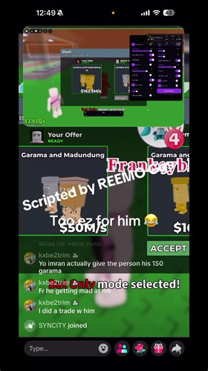 Mrnoob (@mrnoobgaminyt)’s video of fight script