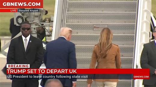 161K views · 2.5K reactions | Donald Trump give final show of POWER as he departs Britain after State Visit | GB News | Facebook