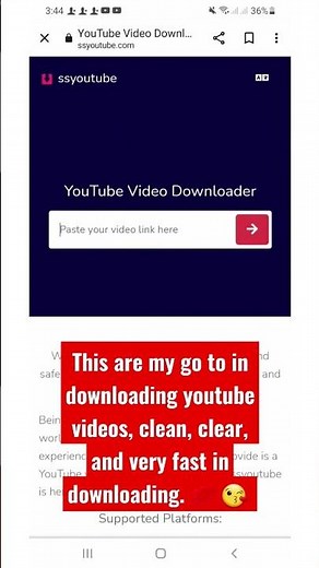 Best site to download youtube video,safe,clean and clear, no virus f