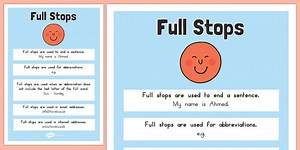 Full Stops Punctuation Poster
