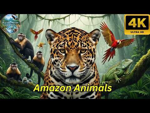 Amazon Rainforest Wildlife in 4K | Rare Birds and Mammals in Action