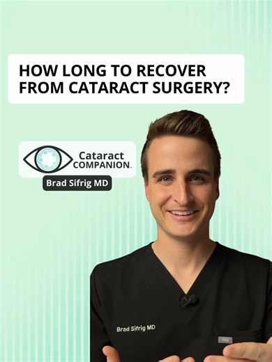 Cataract Surgery Recovery Time Explained by Dr. Sifrig