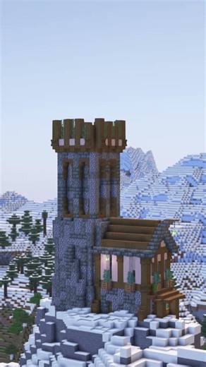 Watchtower House! Download from Patreon #minecraft #shorts