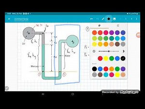 Fluid Static - Pressure Difference in Manometer