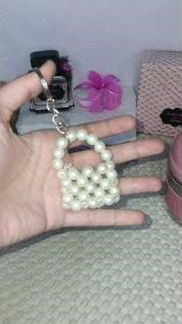 DIY Mini Purse Keychain with Beads 👜✨ | Cute Handmade Charm! #DIY #Beads #Keychain