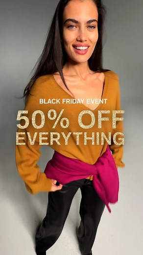 Trust us, this NEVER happens. 50% off everything FREE shipping, online and in store only during Black Friday. Excl. apply. | Express