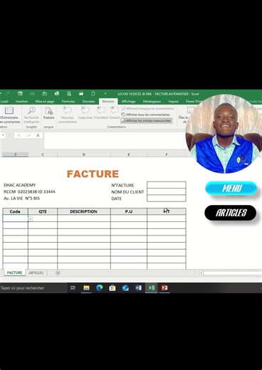 Facture Automatique Puissante en Excel