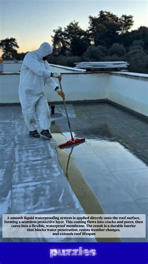 Liquid Waterproofing Roof Process That Stops Leaks Forever | Satisfying Coating