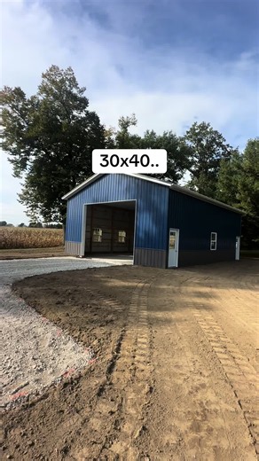 30x40 Pole Barn in Ohio: 14'6