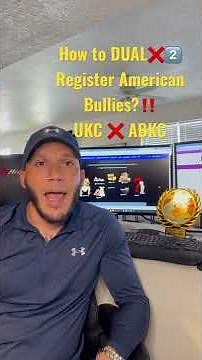 How to DUAL Register American Bullies?‼️ UKC ❌ ABKC Registration‼️#vepbullies #americanbully