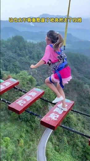Doubts and regret filled my mind right after jumping off+:Asmr Bungee Jumping