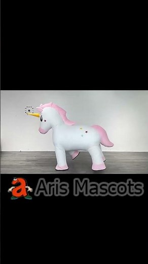 Adult Inflatable Pony Mascot Costume for Kids Birthday Party Entertainments Full Air Blow Up Suit