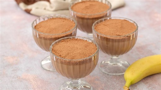 Chocolate Banana Mousse: the decadent, creamy mousse recipe made of chocolate and bananas