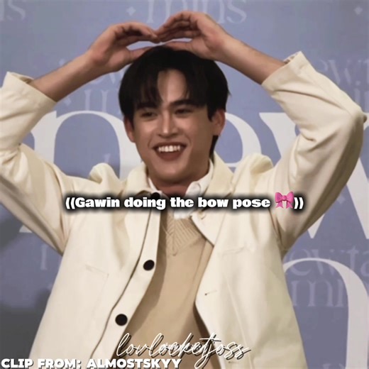 Cute Bow Pose Moments Featuring JossGawin