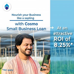 26 reactions · 11 shares | Grow your business with Cosmo Small Business loan with an attractive interest rate of 8.25%* per annum. For more information contact your nearest Cosmos branch or call on our toll-free number 18002330234. #cosmos #cosmosbank #banking #SafeBanking #smallbusinessloan #buisness #loanapproval #cosmoshaitohmumkinhai | Cosmos Co-op. Bank Ltd. | Facebook