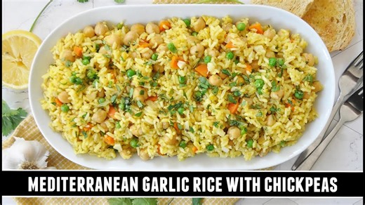 Better Than Fried Rice: Mediterranean Garlic Rice with Chickpeas