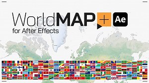 Videohive World Map Plus for After Effects - 57278503 AEdownload.com