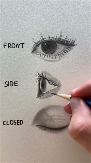 How To Draw Eyes From Different Angles #drawingtutorial #howtodraw #pencildrawing