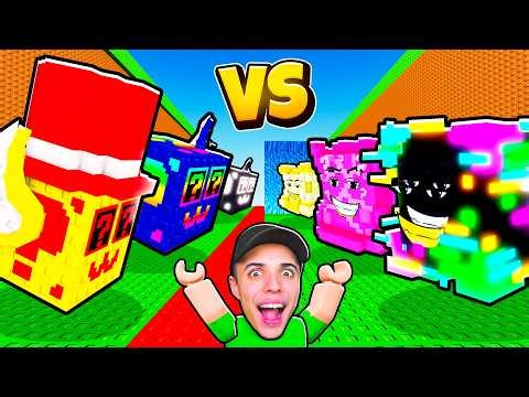 BATALLA de LUCKY BLOCKS *STEAL A BRAINROT vs TSUNAMI BRAINROT* 😱 ¿QUIÉN GANARÁ?