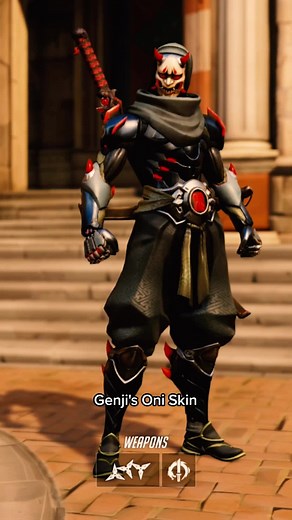 Genji Oni Skin Review and Rating #TreatiestCupContest #ow #ForYouPizza #overwatchtiktok #overwatch #genji #overwatchclip #overwatch2 #overwatchedit