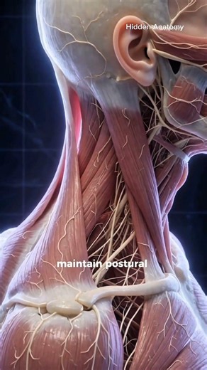 The Hidden Anatomy of Your Neck (3D Breakdown) 🧠🦴⁠#Shorts