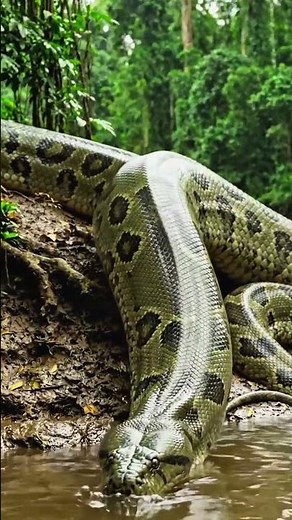 Incredible Anaconda Encounter: A Wildlife Journey #amazonanimals