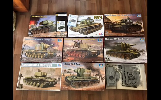 【模型测评】小号手/田宫 1/35 KV系列坦克模型