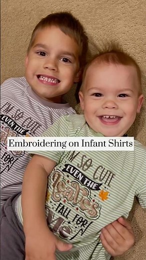 Embroidering Infant & Toddler Shirts for Fall Using the Infant HoopMaster Station & 7.25 Mighty Hoop