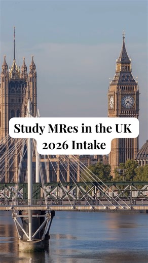MRes in the UK — September 2026 Intake Ready to take your research...