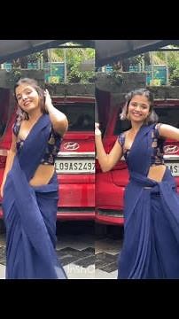 Mallu reels actress Devil kunju hot rare navel show 🔥💦 | hot boobs show in down blouse 💦💦🔥 | hot 💦💦💦