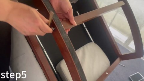 Someet Nursery Rocking Chair, Upholstered Glider Rocker Tufted Thick Backrest, Modern Rocking Accent Chairs for Living Room, Nursery, Bedroom, Beige