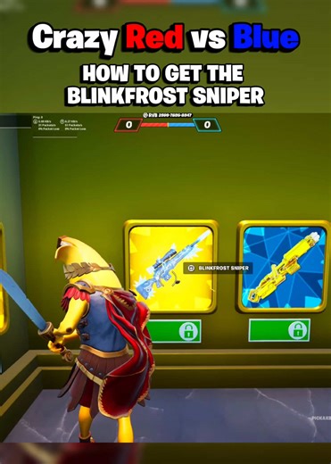 Unlock the Blinkfrost Sniper in Fortnite's Crazy Red vs Blue