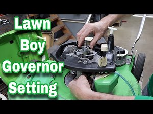 Set This TRICKY Lawn Boy Governor