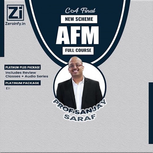 CA Final New Scheme AFM Full Course By Prof Sanjay Saraf