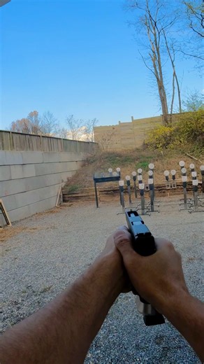 Respect to all the iron sight shooters. #ironsight #competitionshooting #fallingsteel