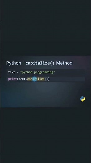 The capitalize() method is a built-in Python string method converts only the first letter uppercase.