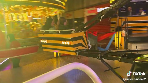 The sizzler ride Loughborough Christmas funfair 2025