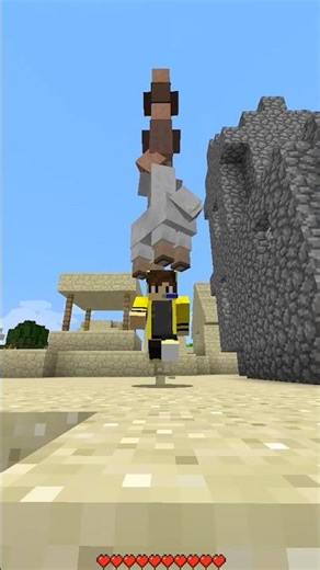 Minecraft But You can Only Carry One Block At A Time 🙃 #minecraft #minecraftmemes#shorts #ytshorts