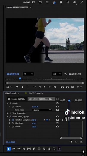 Cómo hacer el efecto de transición de máscara de objeto en Premiere Pro