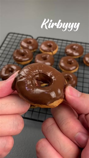 Easy Mini Donuts with Dark Chocolate Chips