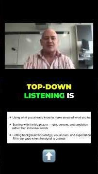 Master Bottom-Up Listening: Boost Your Language Skills! #shorts